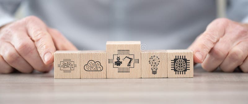 Concept of digital disruption royalty free stock images