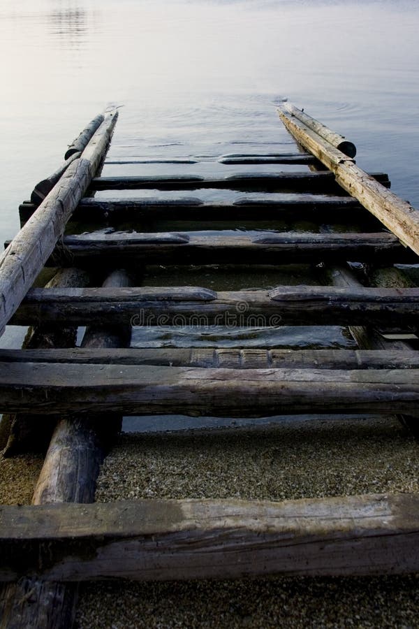 Wooden Boat Ramp Picture. Image 4647853