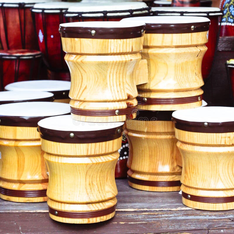 Wooden bongos