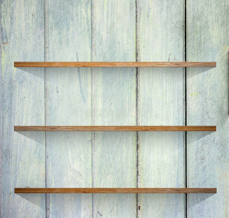 Wooden Book Shelf Background Stock Image - Image of ...