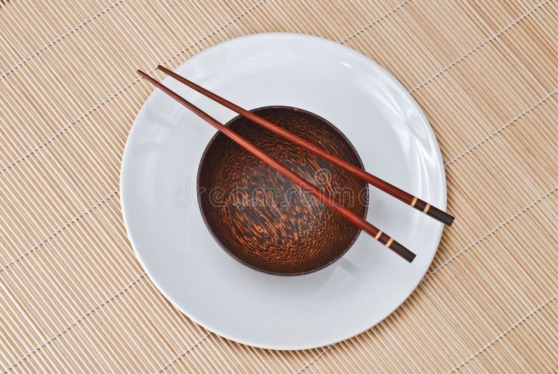 Wooden bowl with chopsticks 3