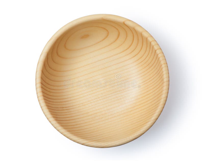 Wooden bowl stock photography