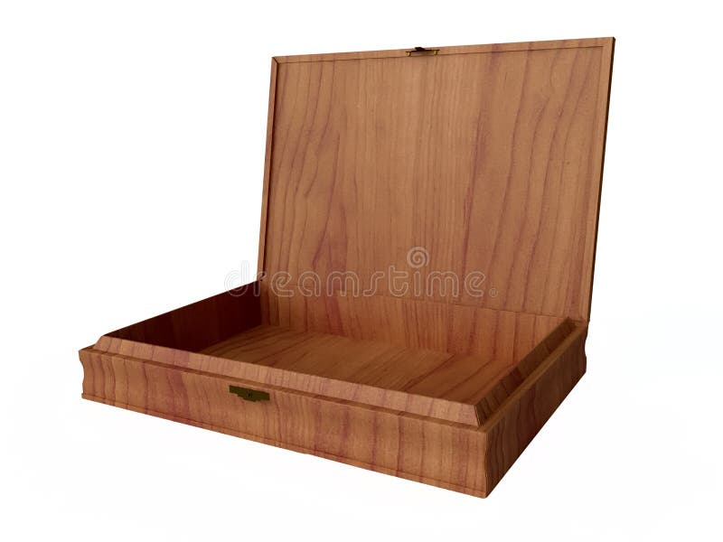 Wooden Box for Tobacco stock illustration. Illustration of natural