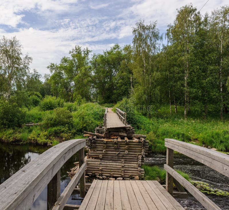 438 Broken Wood Bridge Forest Lake Stock Photos Free And Royalty Free