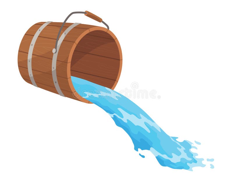 Bucket Pouring Water Stock Illustrations – 444 Bucket Pouring Water Stock  Illustrations, Vectors & Clipart - Dreamstime