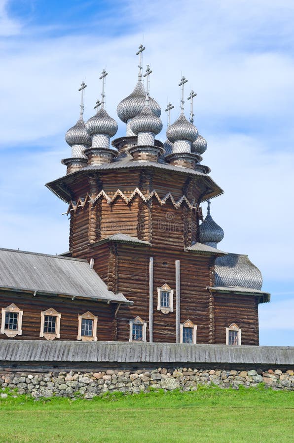 Wooden church on island Kizhi. Russia
