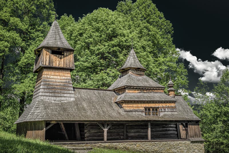 Wooden church in Lukov - Venecia, Slovakia