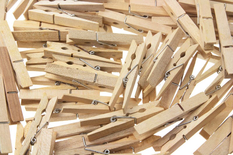 Wooden Clothes Pegs stock photo. Image of clothespins 25458680