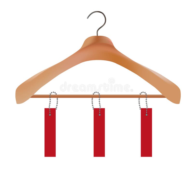 Wooden coat hanger