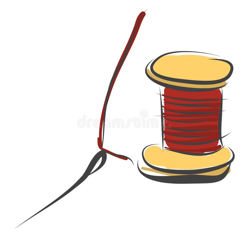 Sewing Needle Thread Illustration Stock Illustrations – 18,866 Sewing ...