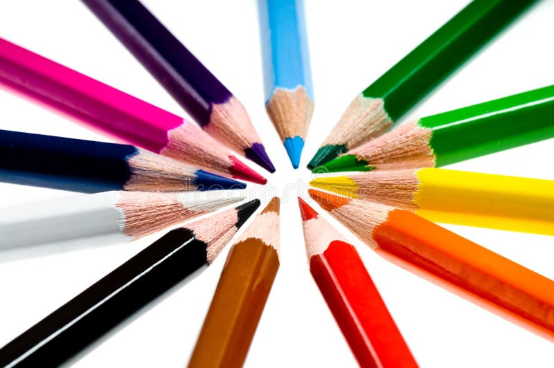 Wooden color pencils