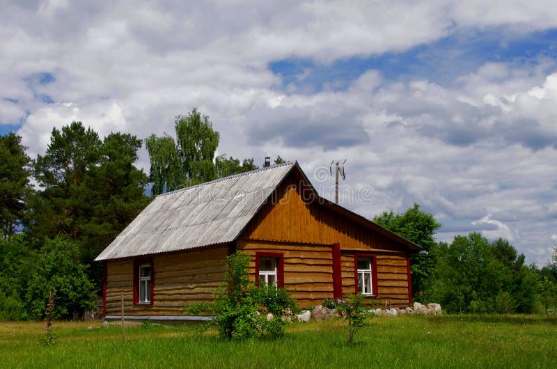Wooden country house stock photography Wooden country house stock photography