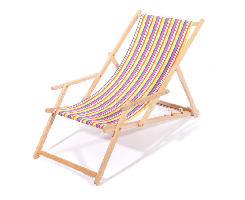 Wooden Deck Chair Stock Photo Image Of Canvas Design 19671028