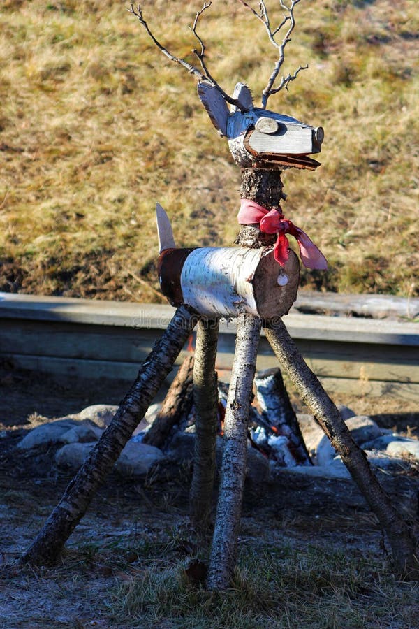 Wooden Deer Picture. Image 86005576