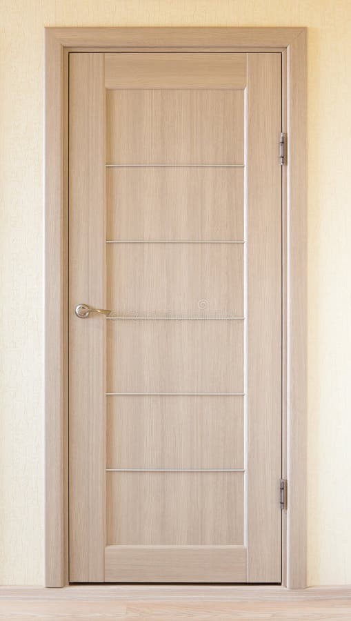 Wooden door stock photo