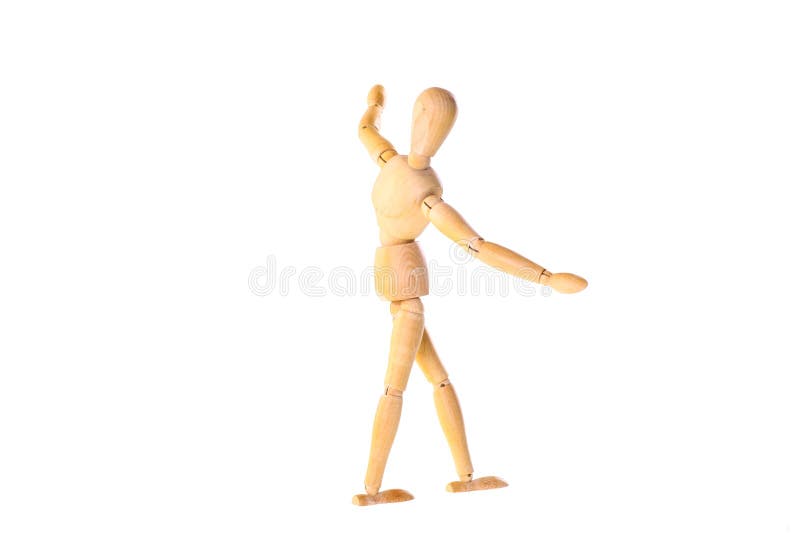 Wooden dummy in the balance