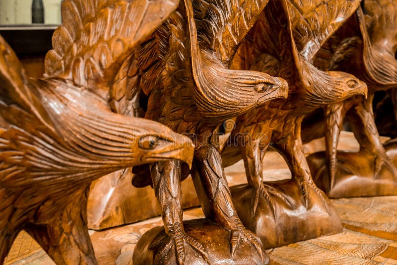 Wooden eagles stock photo. Image of birds, handcrafted 112896488