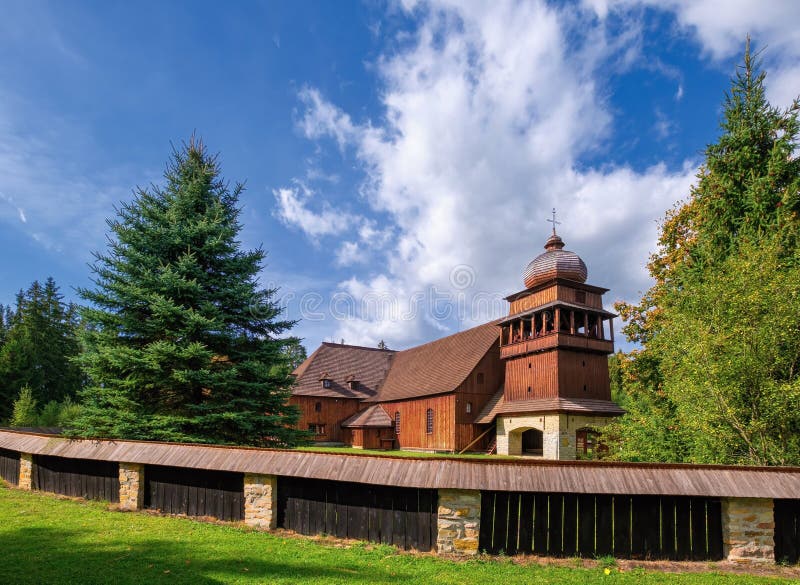 Wooden evangelical articular church of the Svaty Kriz(Holy Cross), is one of the largest wooden churches in Europe.