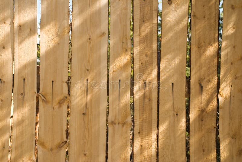 Wooden fence