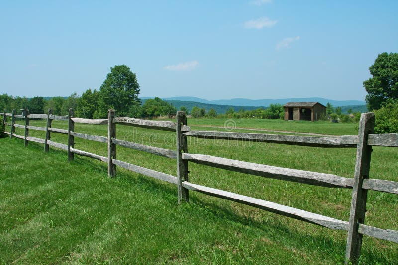 Wooden Fence stock image