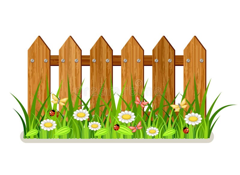 Wooden fence stock vector Illustration of rural Wooden fence stock vector Illustration of rural