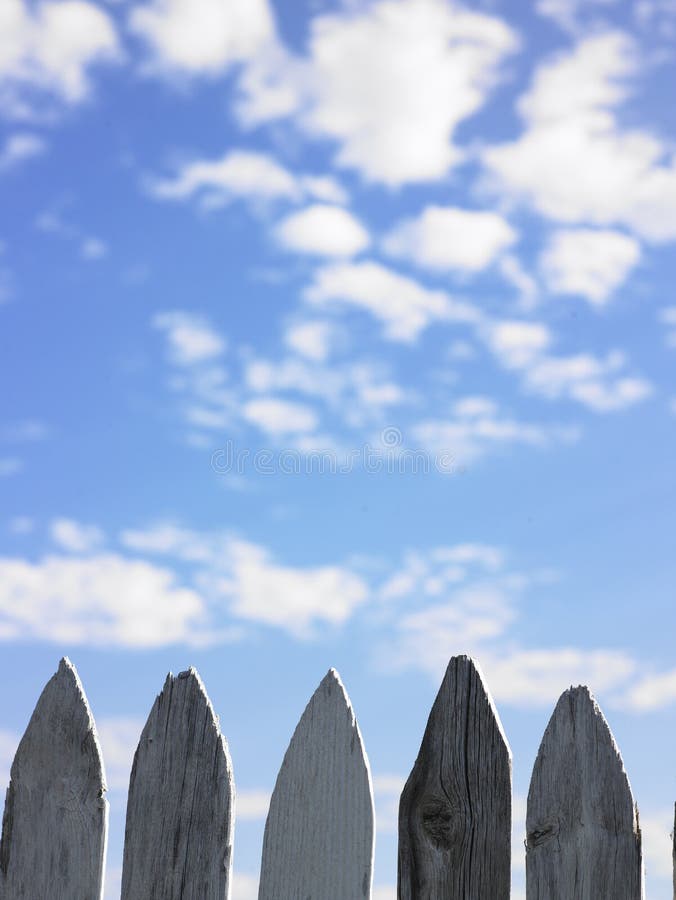 Wooden Fence Posts royalty free stock photos