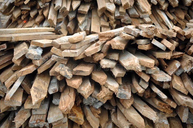 Wooden Fence Posts stock image