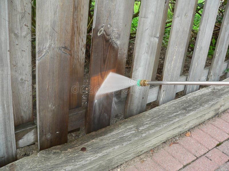 Wooden Fence Power Wash