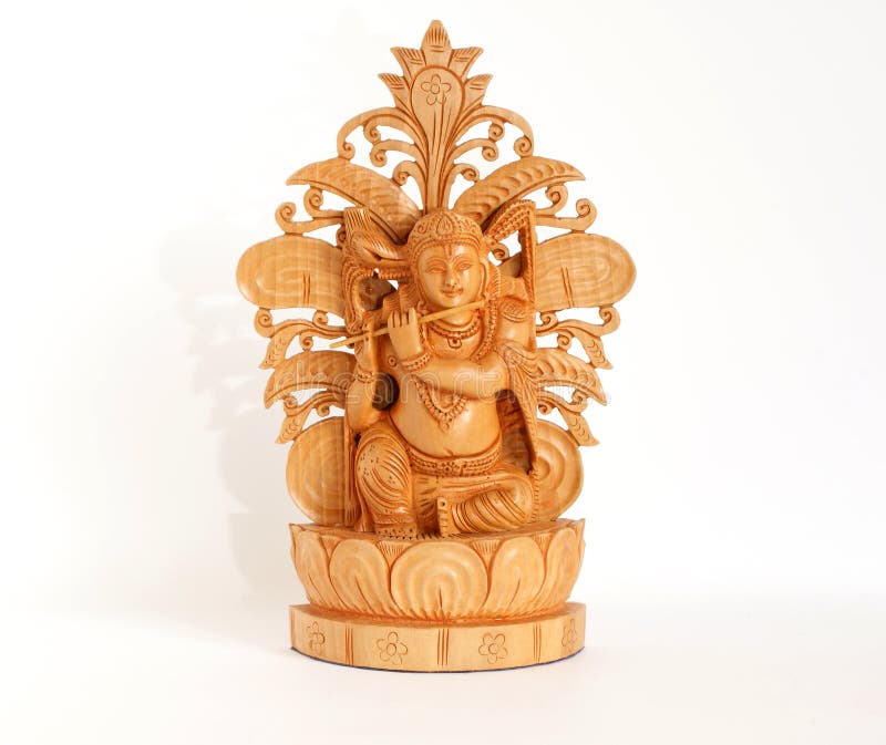 Wooden figure of God, souvenir gift, India