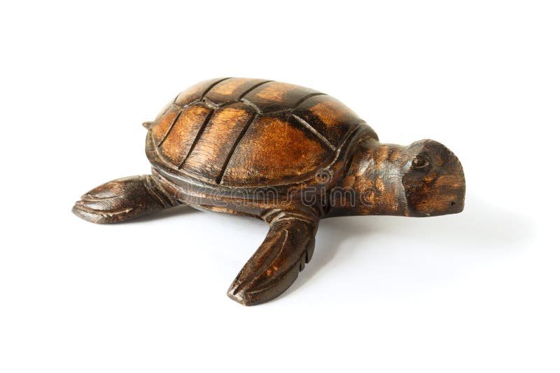 Wooden figurine of a sea turtle