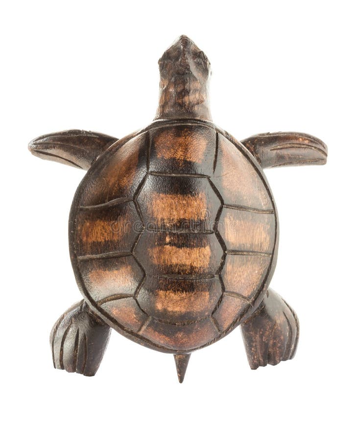 Wooden figurine of a sea turtle