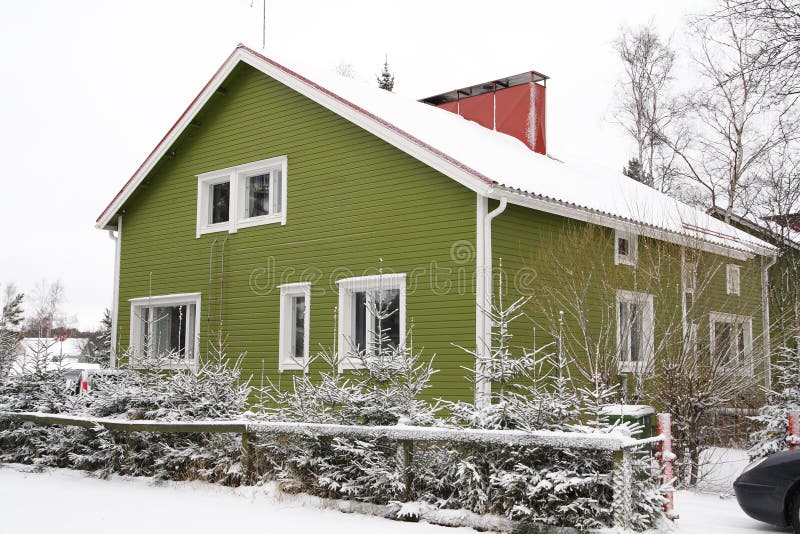 Wooden Finnish house