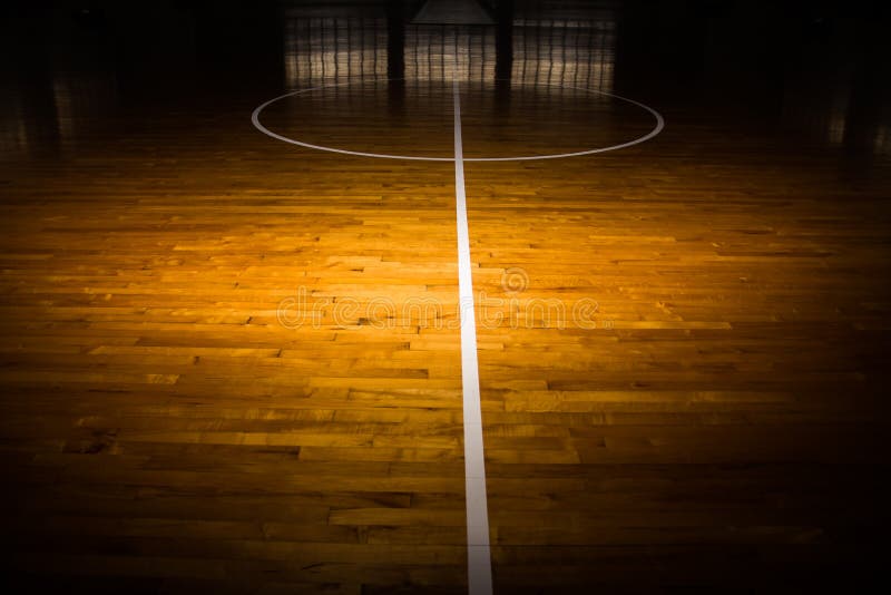 Wooden Floor Basketball Court Stock Photo Image of hardwood, stadium 61336632