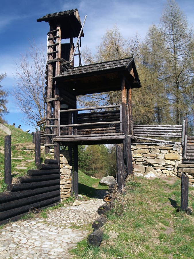 Wooden fortification on Havranok