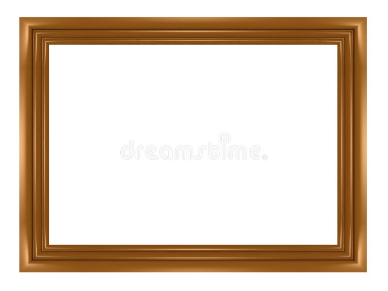 Wooden frame for paintings or photographs vector illustration
