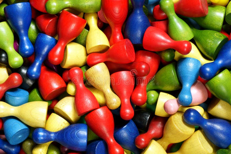 Wooden game pieces. stock image. Image of playing, ludo 29228425