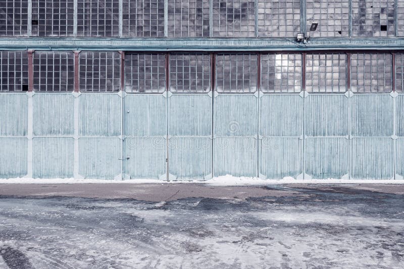 Wooden gates of garage. stock image. Image of garage 66376943