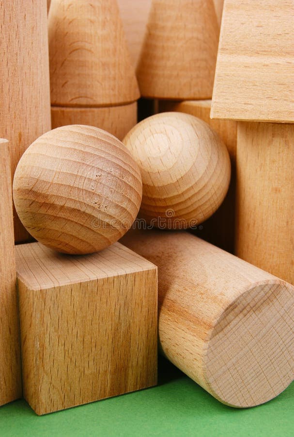 Wooden geometric shapes stock photo. Image of childhood - 32394632