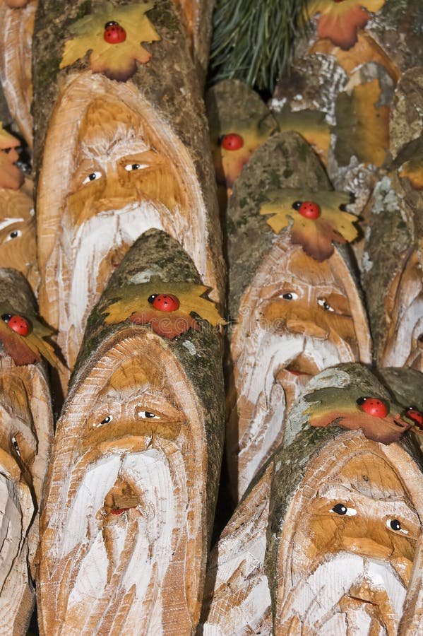 Download Wooden gnomes stock image. Image of leaves, ladybug ...