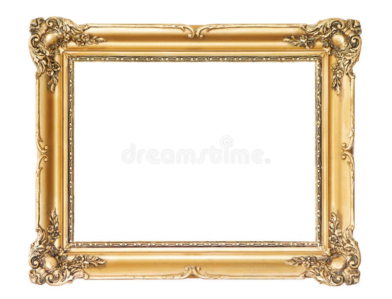 Wooden gold frame