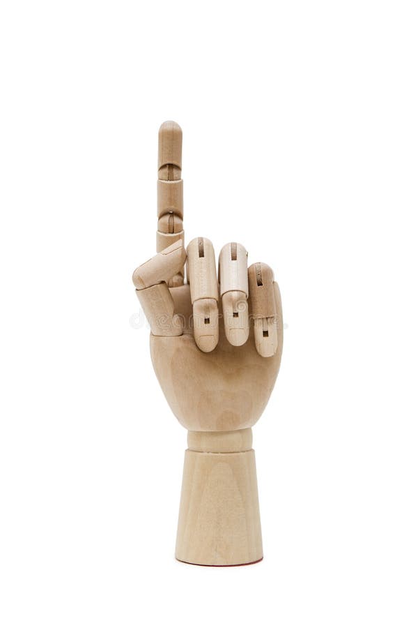 Wooden hand stock image. Image of pointing, finger, wooden 95207807