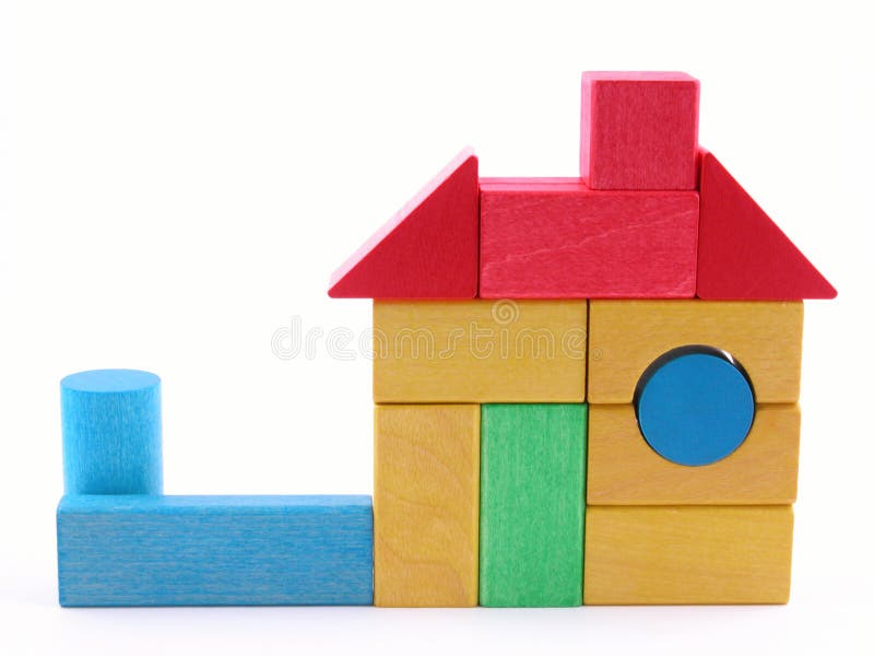 Wooden house stock image