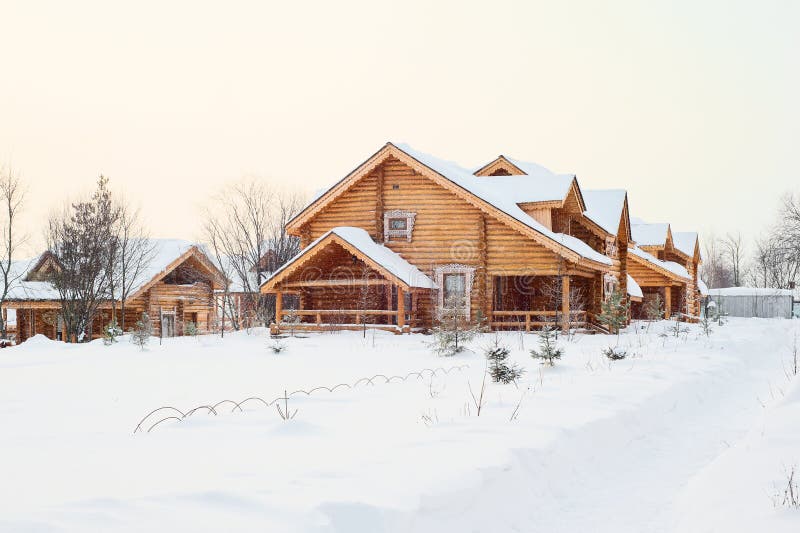 A wooden house