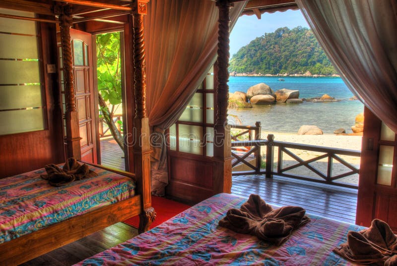 Wooden House Resort stock image. Image of resort, coral 9256655