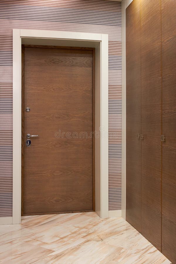 Wooden Interior Doors of High Quality, Interior Design Stock Image