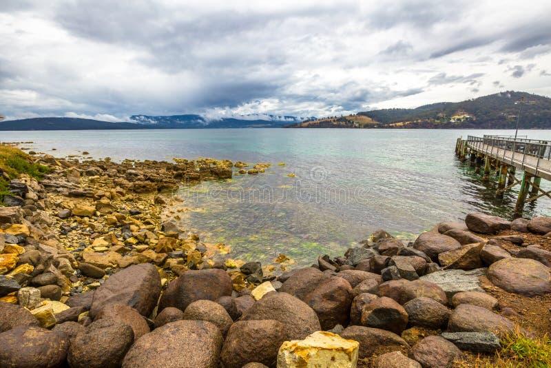 Wooden jetty Tasmania