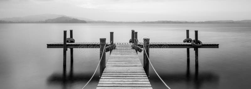 Wooden jetty.