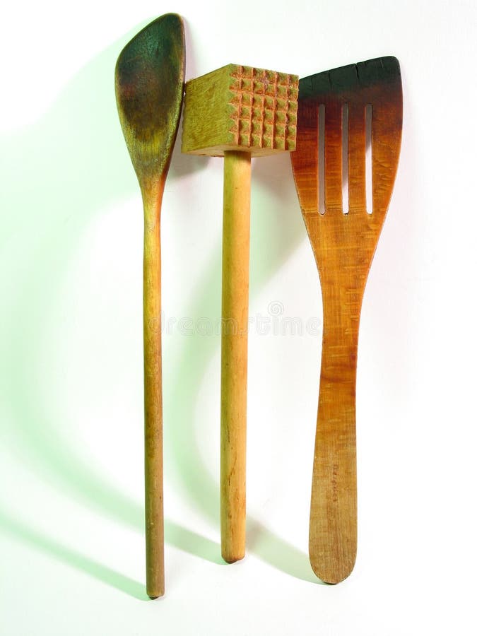 Wooden Kitchen Tools (closeup) Stock Photo Image of close
