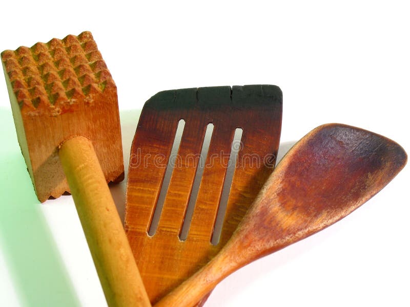 Wooden Kitchen Tools (closeup) Stock Photo Image of close
