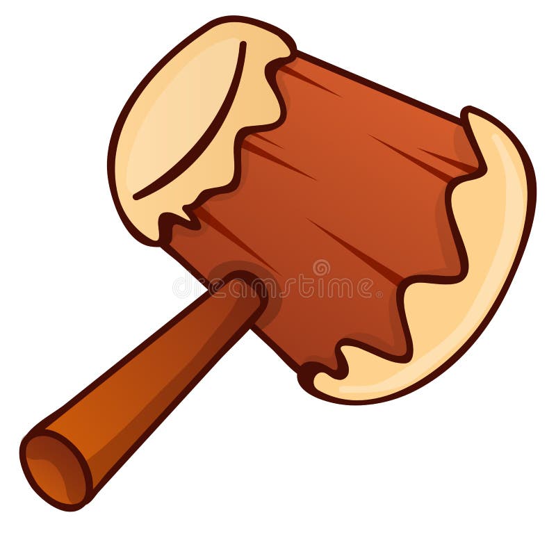 Construction wooden mallet stock vector. Illustration of handle 118930328